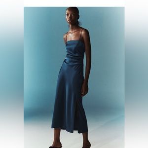 Zara satin slip dress